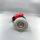 EXO 66 Udendørs indbygningsspot rund sandy mat hvid