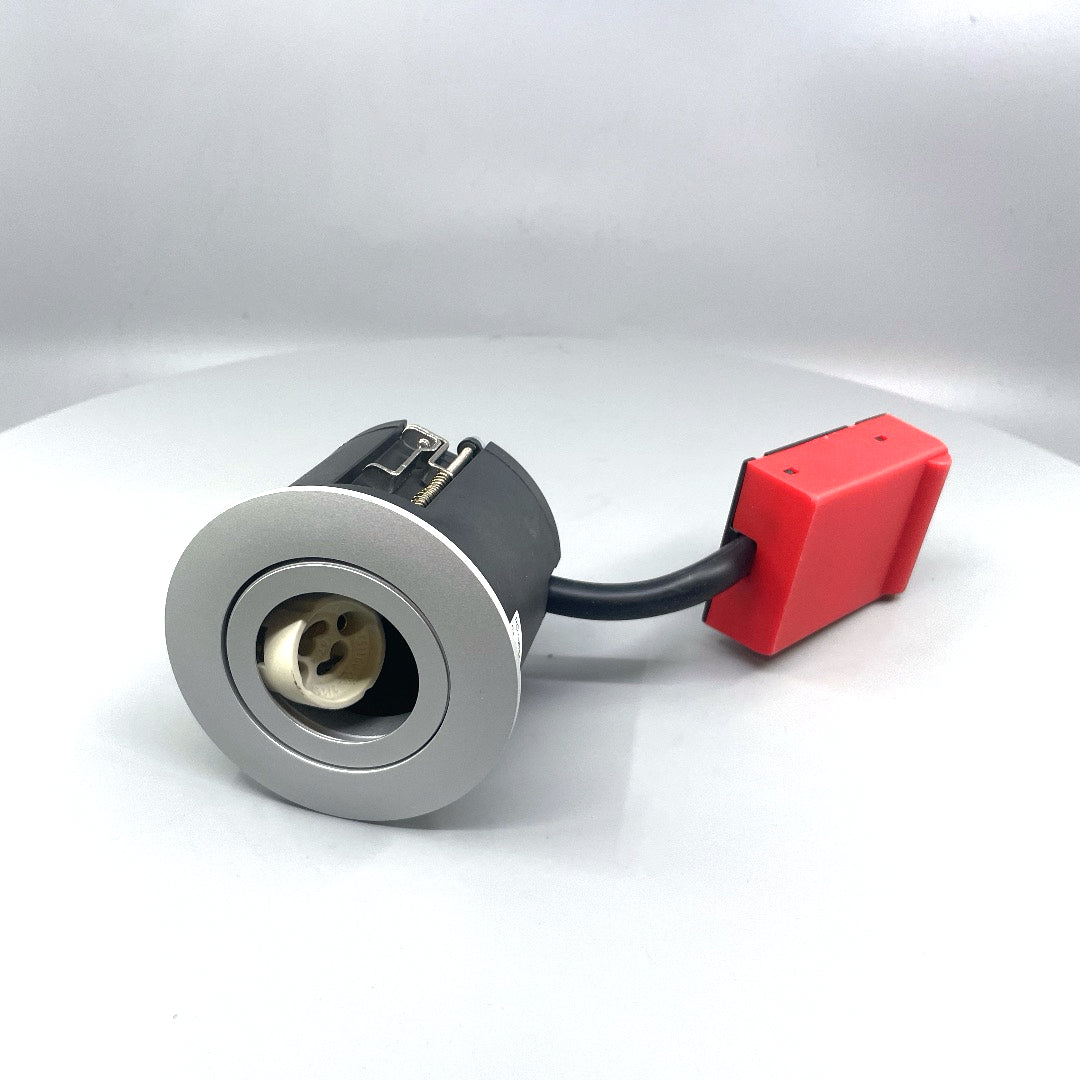 Daxtor Easy 2-Change GU10 downlight Ø87 mm – aluminium (360° frame 2)