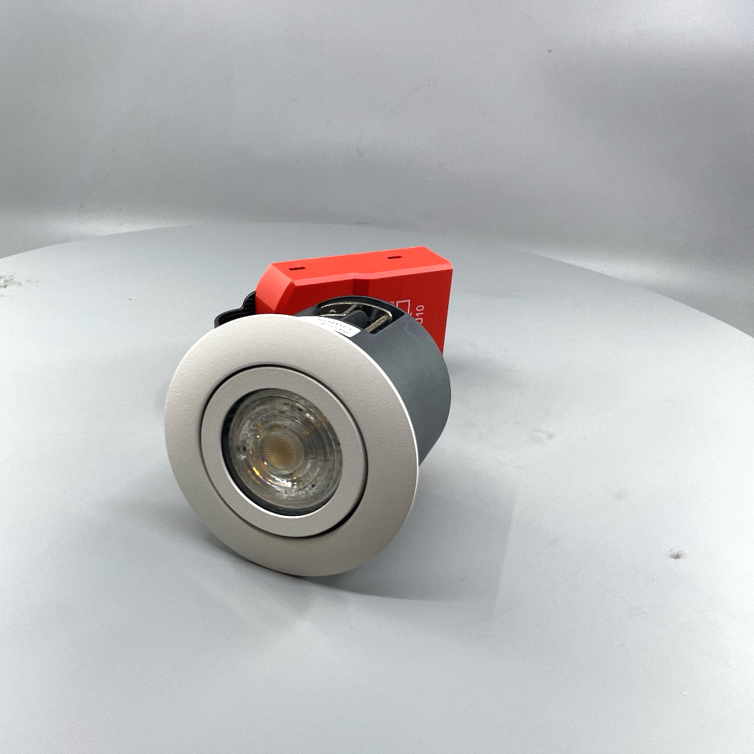 EXO 66 Udendørs indbygningsspot rund sandy mat hvid (360° frame 2)