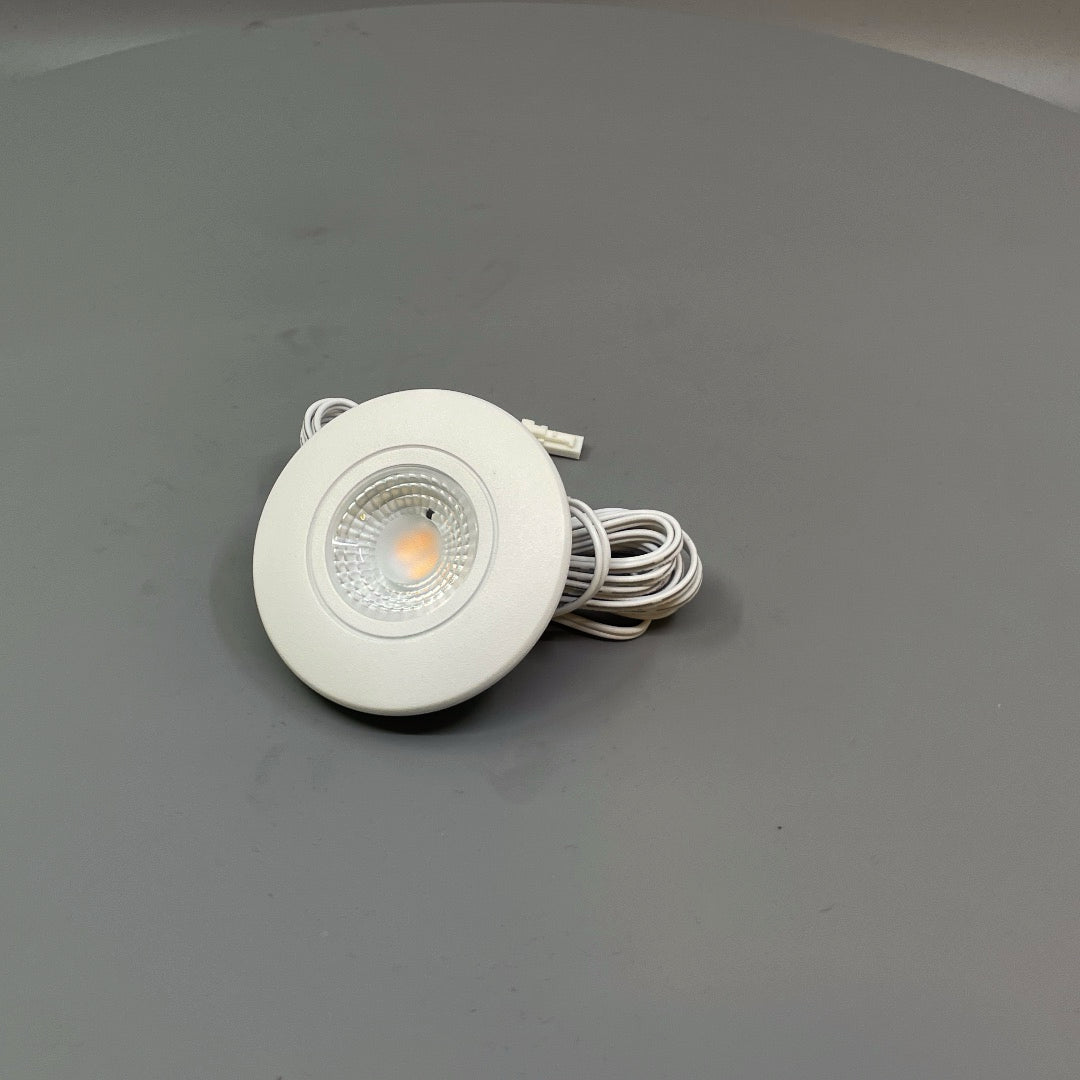 Daxtor Furniture DL 16 LED møbelspot 3W 2700K – mat hvid (360° frame 3)