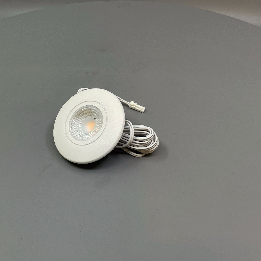Daxtor Furniture DL 16 LED møbelspot 3W 2700K – mat hvid (360° frame 4)