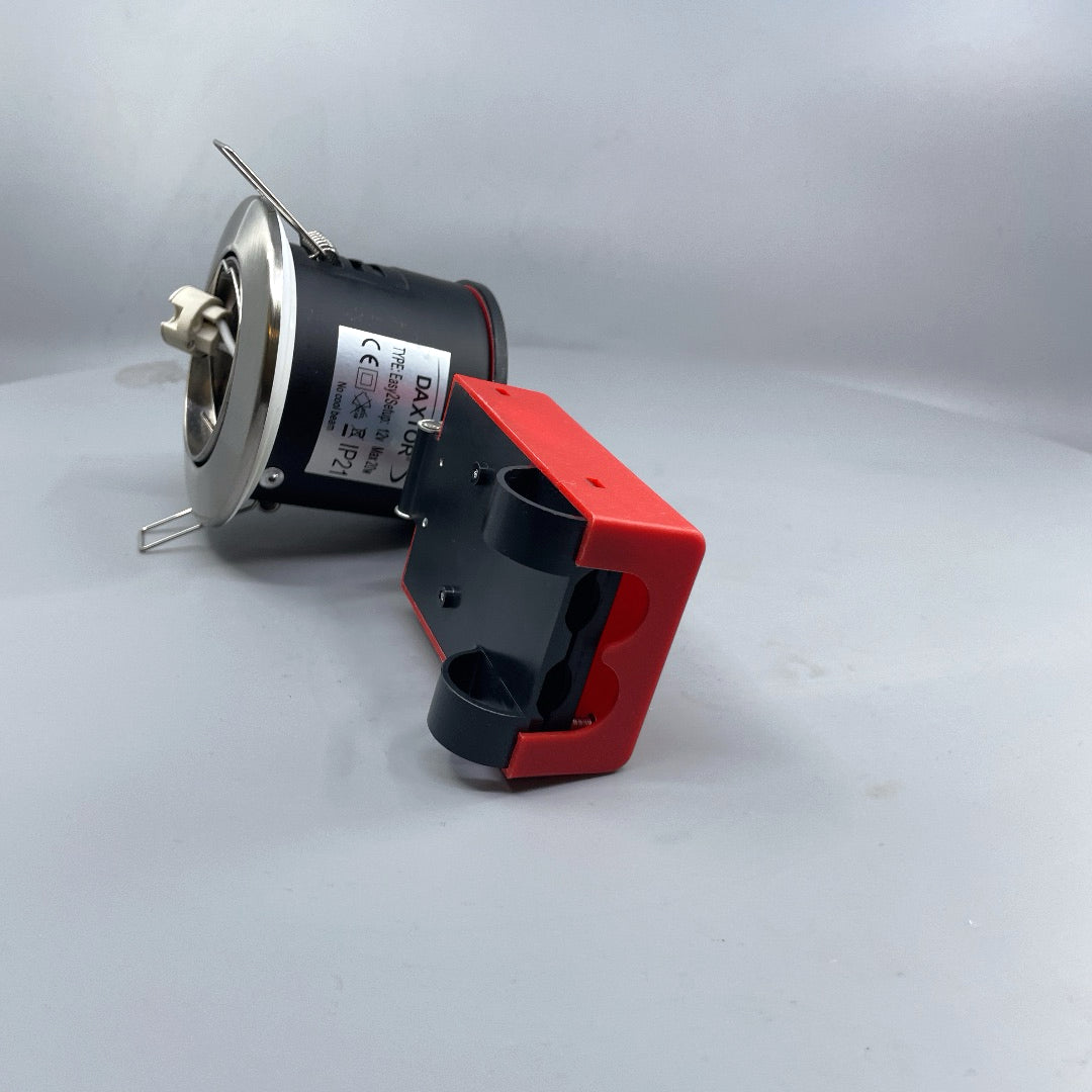 Daxtor Easy 2-Setup MR16 indbygningsspot Ø87 mm – børstet stål (360° frame 6)