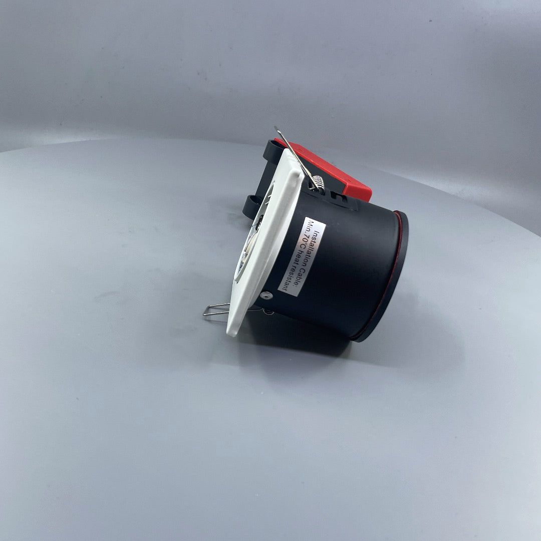 Daxtor Easy 2-Setup MR16 12V indbygningsspot IP21 – firkantet hvid, maks. 20W (360° frame 7)