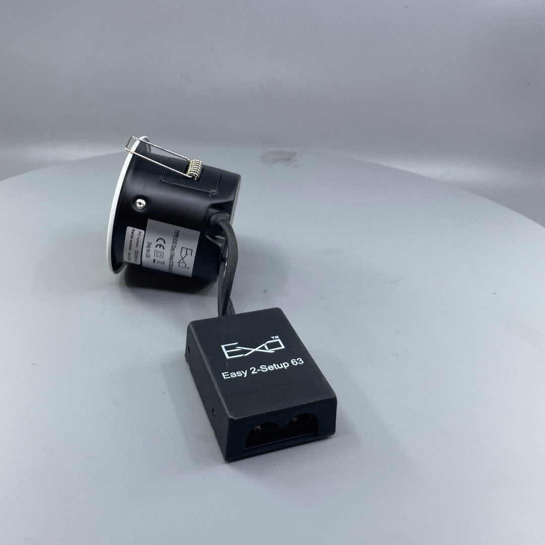Daxtor Easy 2-Setup 63 GU10 indbygningsspot, hvid, kipbar, Ø88 mm (360° frame 7)