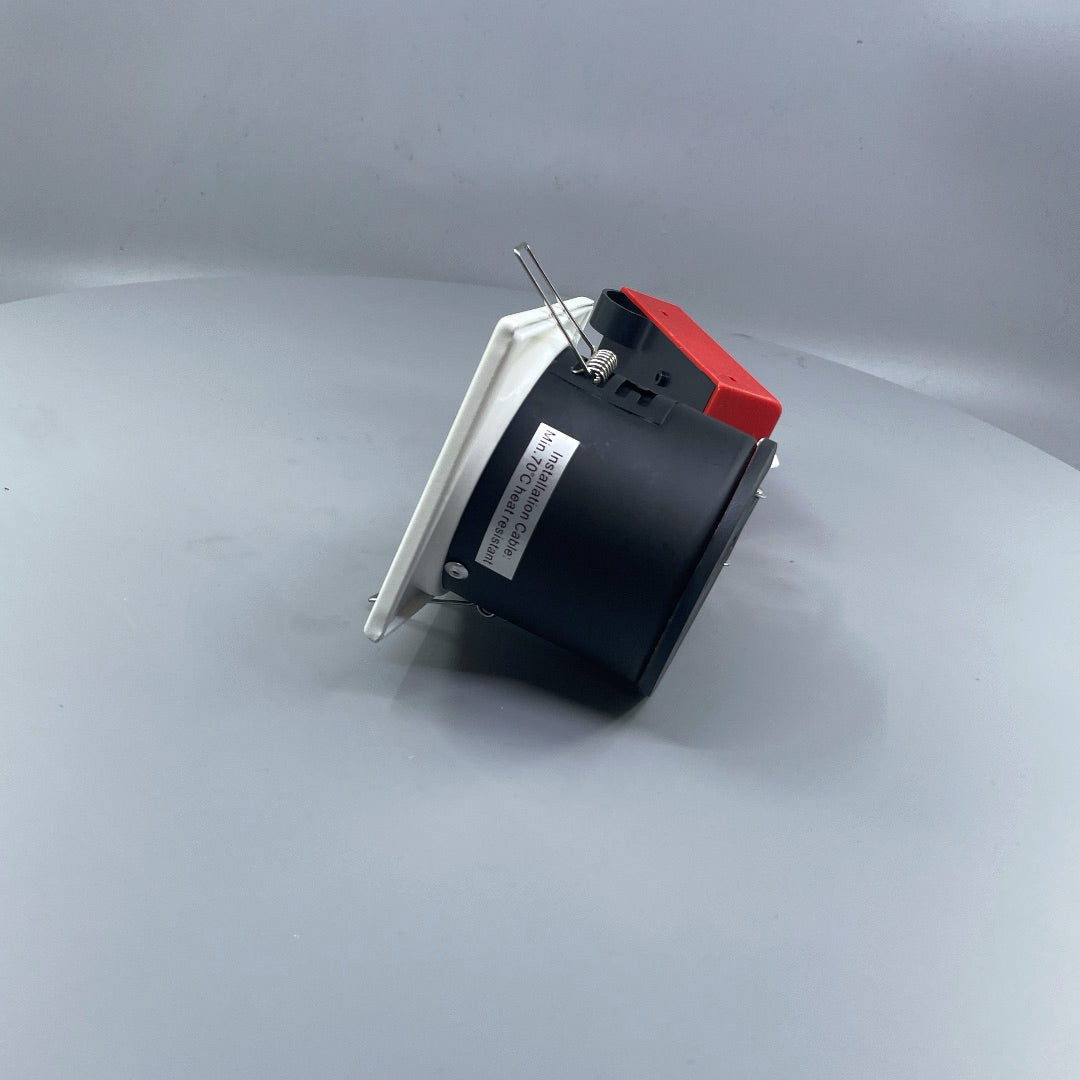 Daxtor Easy 2-Setup MR16 12V indbygningsspot IP21 – firkantet hvid, maks. 20W (360° frame 8)