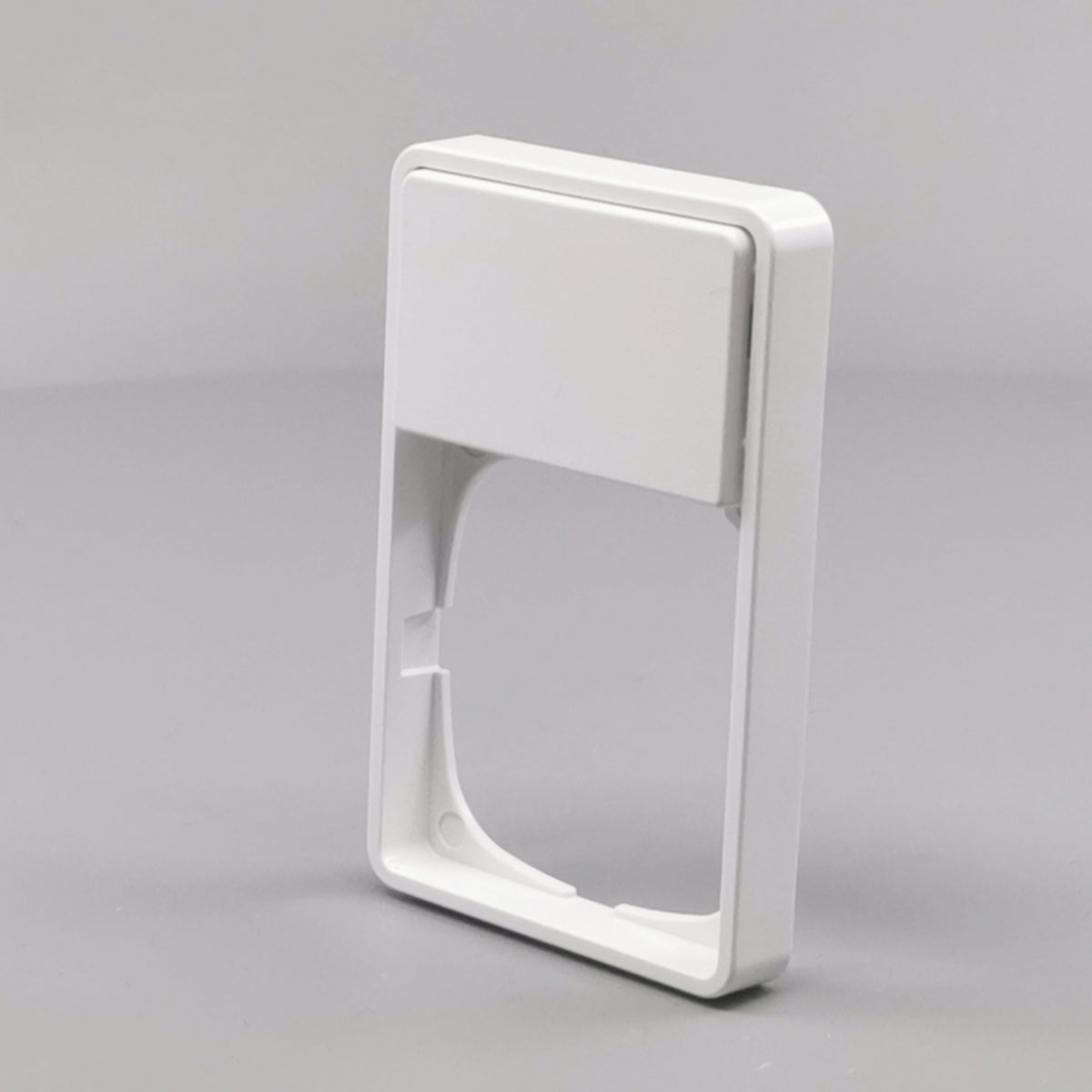 LK Fuga ramme Baseline 50 1½m m. tekstfelt - hvid (360° frame 4)