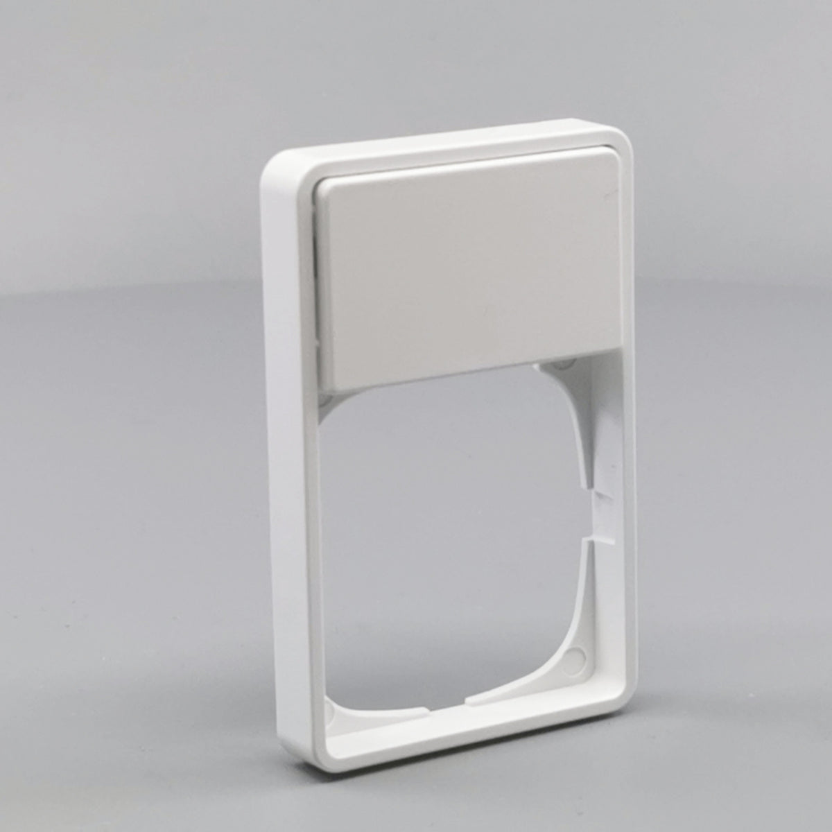 LK Fuga ramme Baseline 50 1½m m. tekstfelt - hvid (360° frame 23)