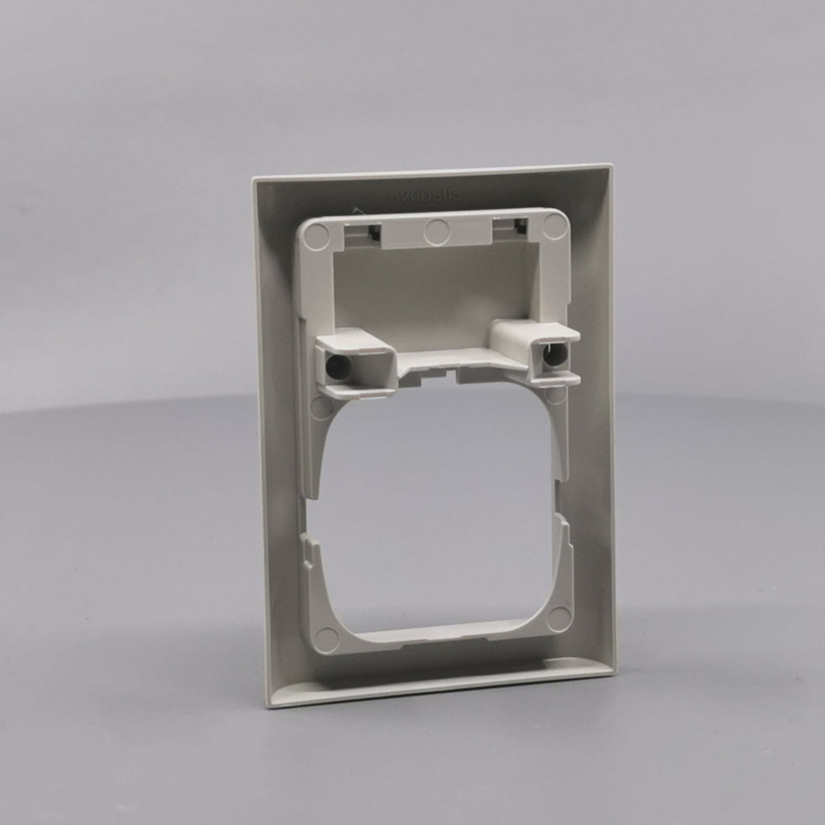 LK Fuga ramme Softline 63 1½m m. tekstfelt - lysegrå (360° frame 12)