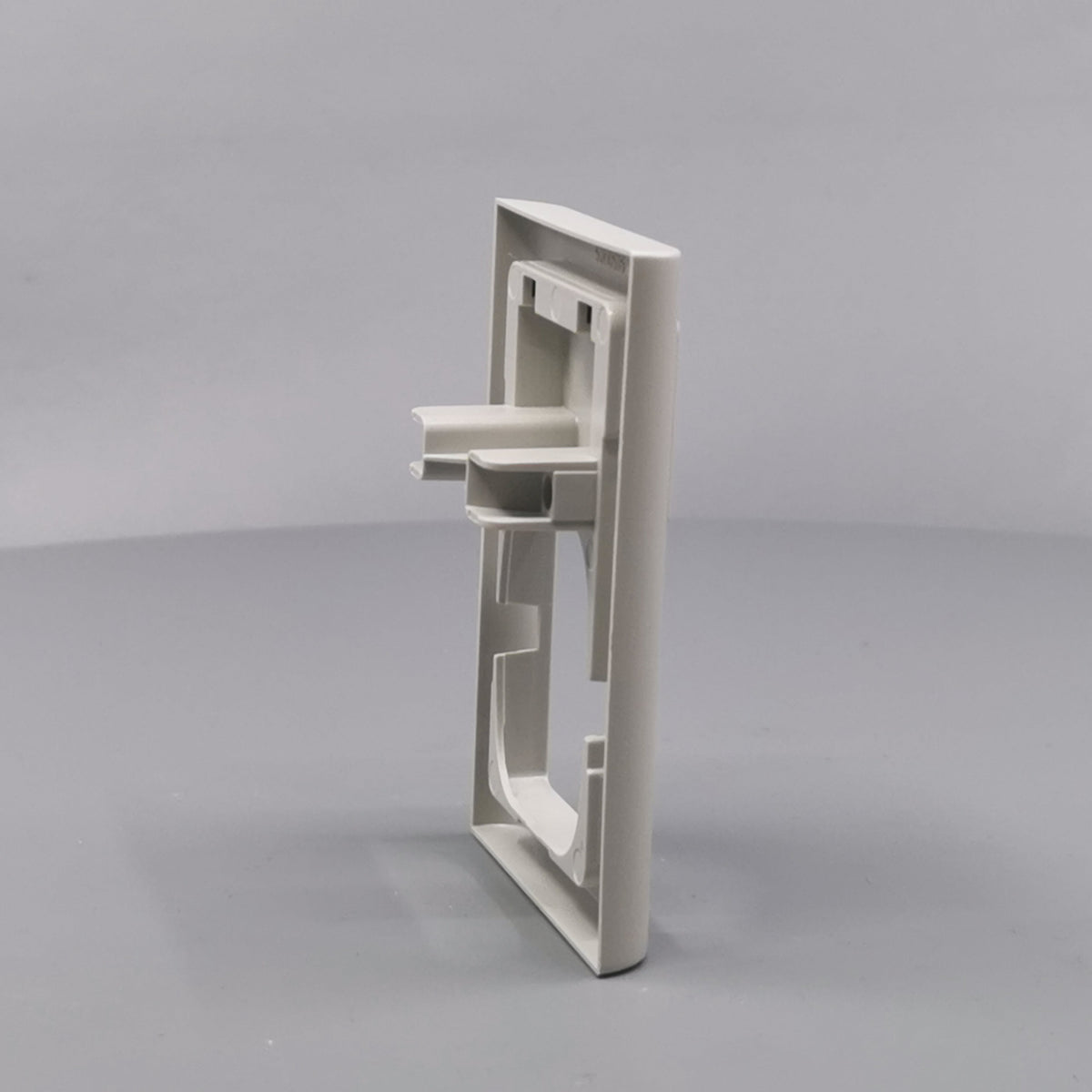 LK Fuga ramme Softline 63 1½m m. tekstfelt - lysegrå (360° frame 18)