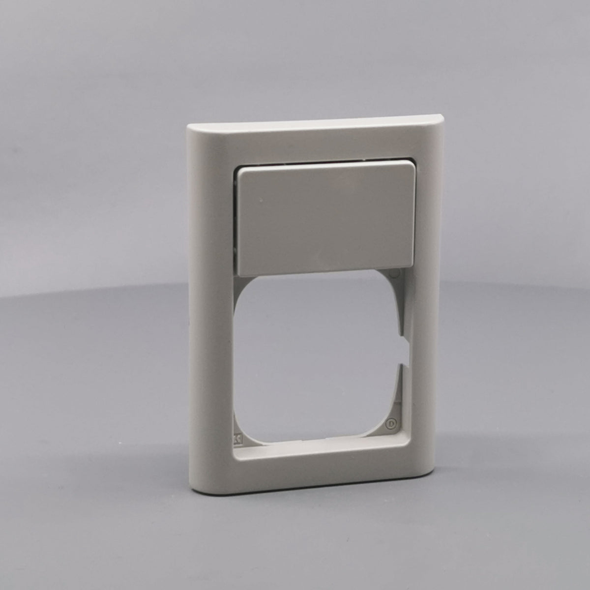 LK Fuga ramme Softline 63 1½m m. tekstfelt - lysegrå (360° frame 24)