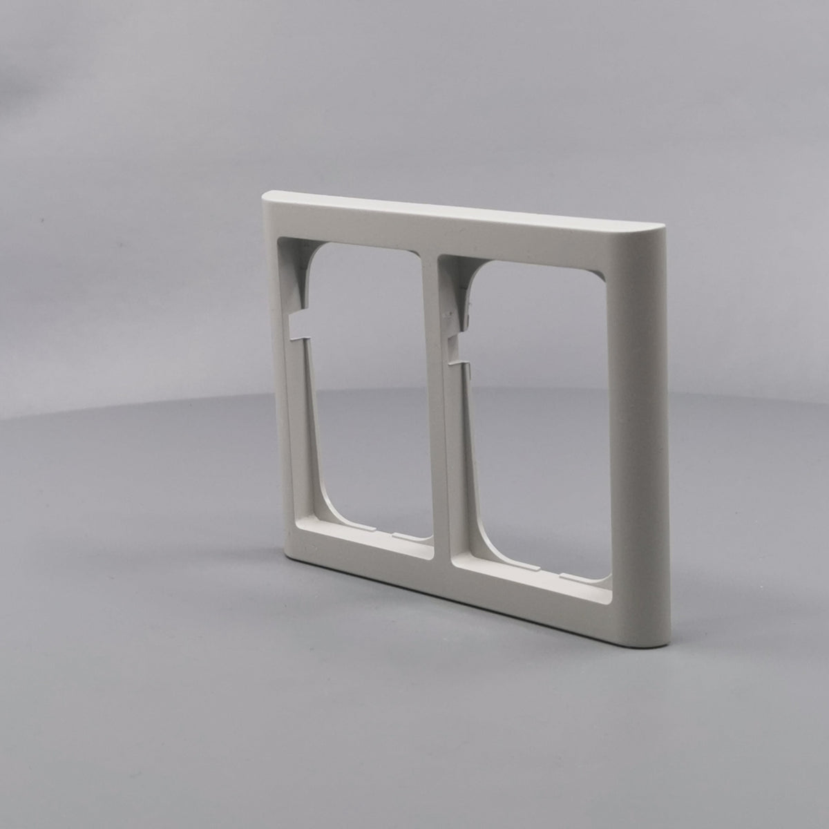 LK Fuga ramme Softline 63 2x1½m - lysegrå (360° frame 4)