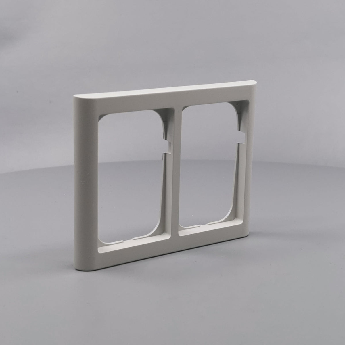 LK Fuga ramme Softline 63 2x1½m - lysegrå (360° frame 23)