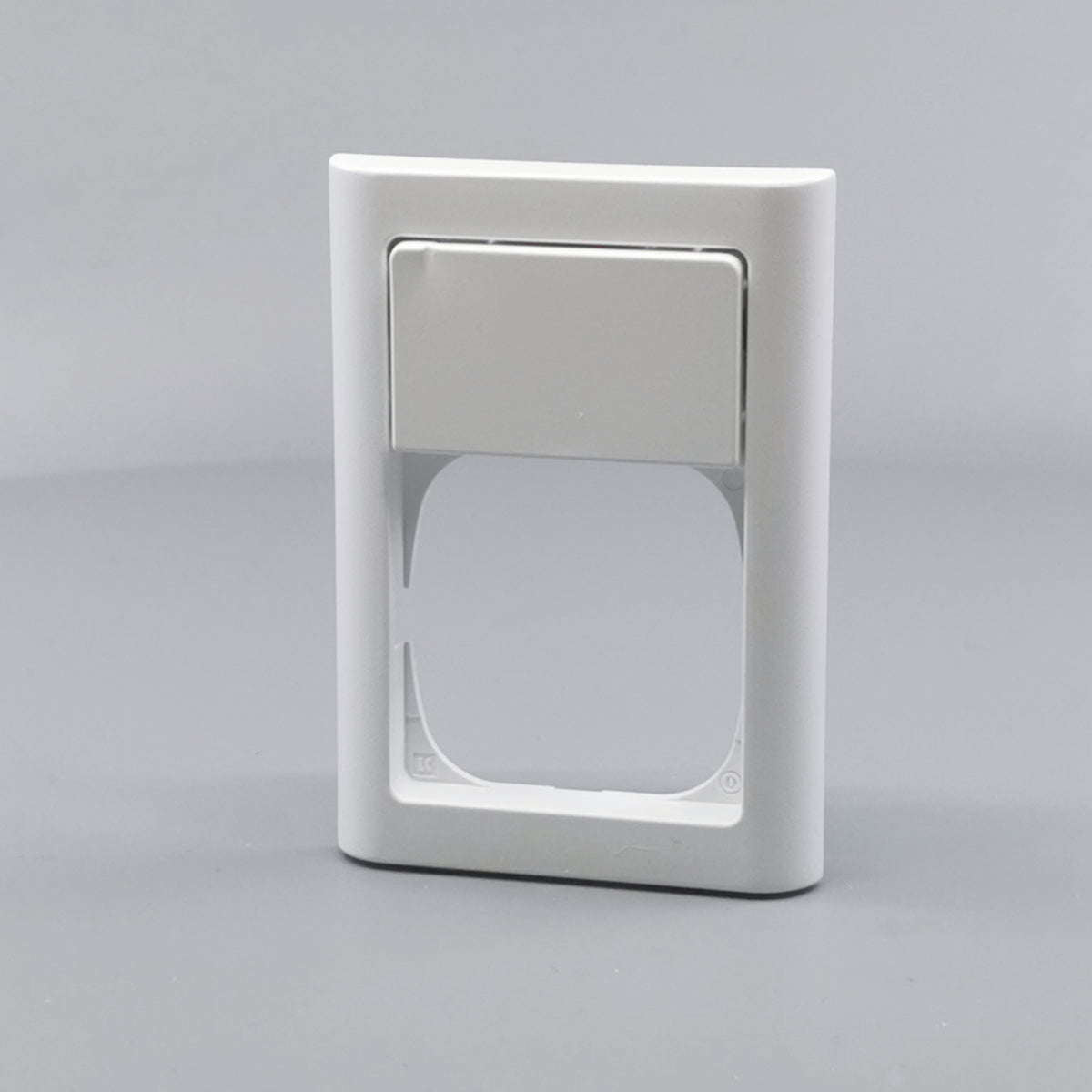 LK Fuga ramme Softline 63 1½m m. tekstfelt - hvid (360° frame 2)