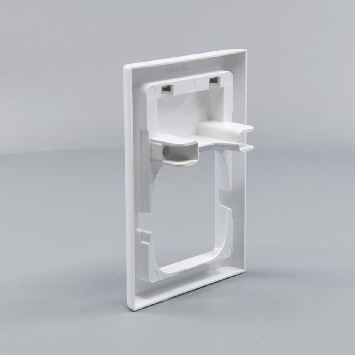 LK Fuga ramme Softline 63 1½m m. tekstfelt - hvid (360° frame 10)