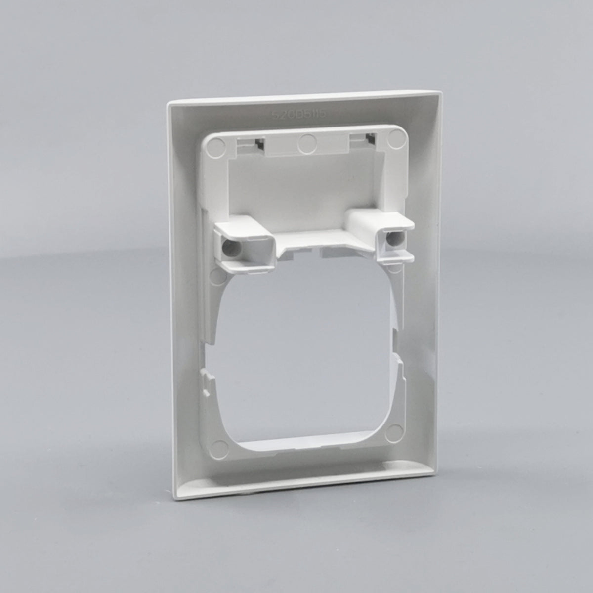 LK Fuga ramme Softline 63 1½m m. tekstfelt - hvid (360° frame 12)