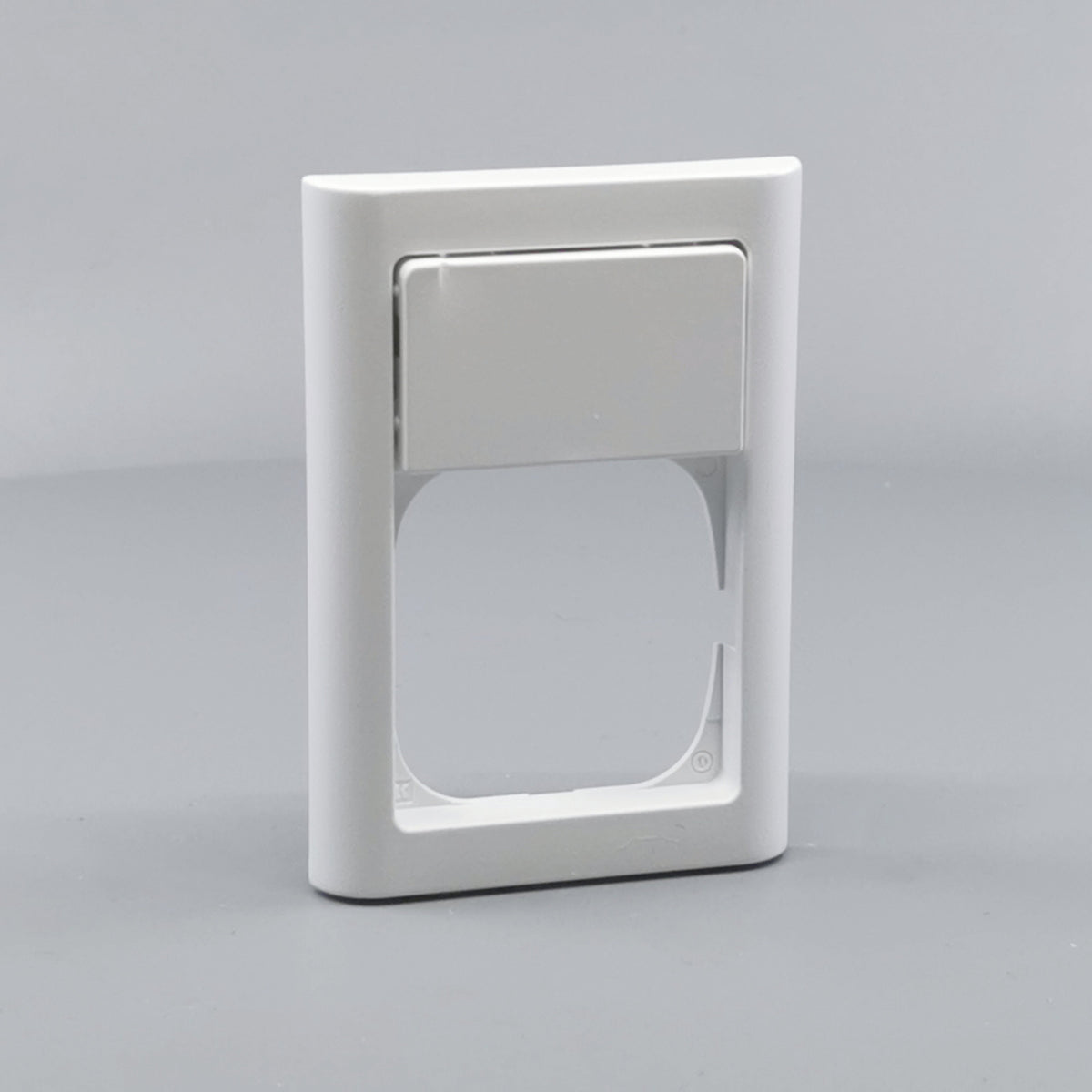 LK Fuga ramme Softline 63 1½m m. tekstfelt - hvid (360° frame 24)