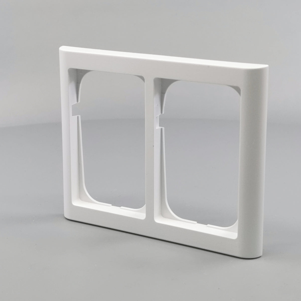LK Fuga ramme Softline 63 2x1½m - hvid (360° frame 3)