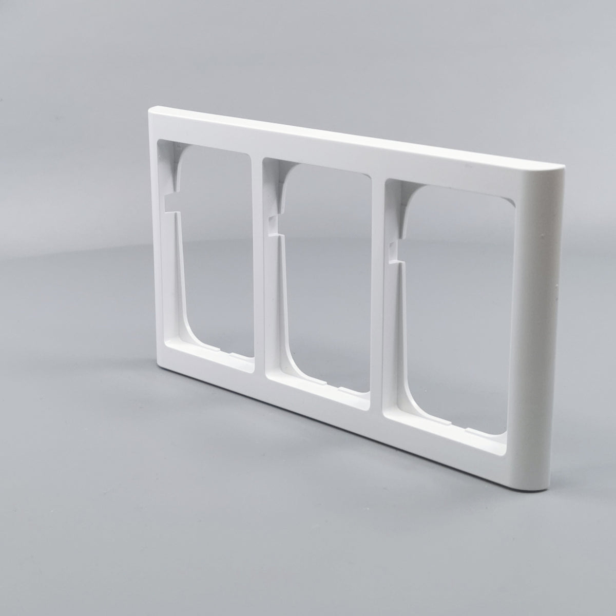 LK Fuga ramme Softline 63 3x1½m - hvid (360° frame 4)