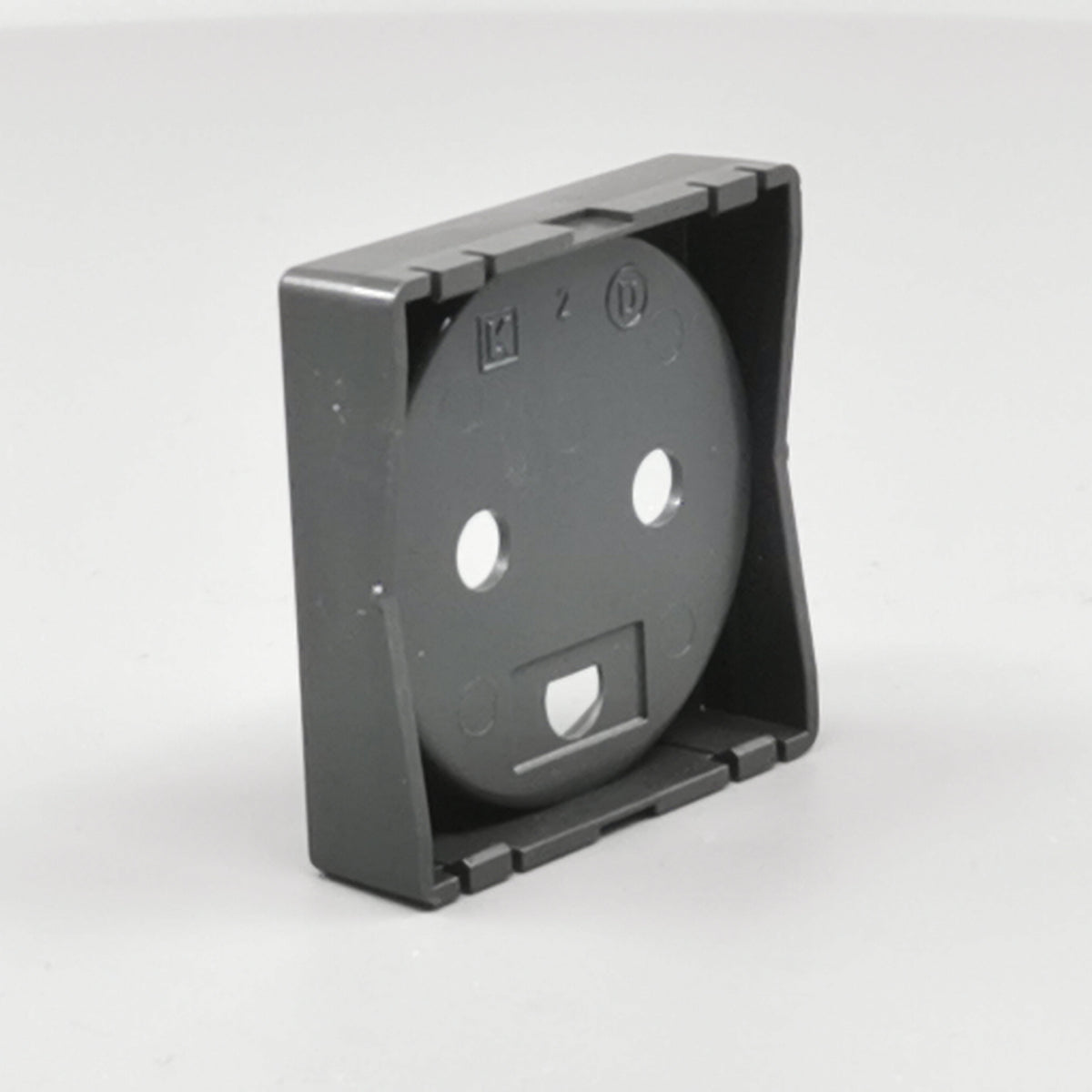 afdækning for stikkontakt 1 modul koksgrå (360° frame 10)