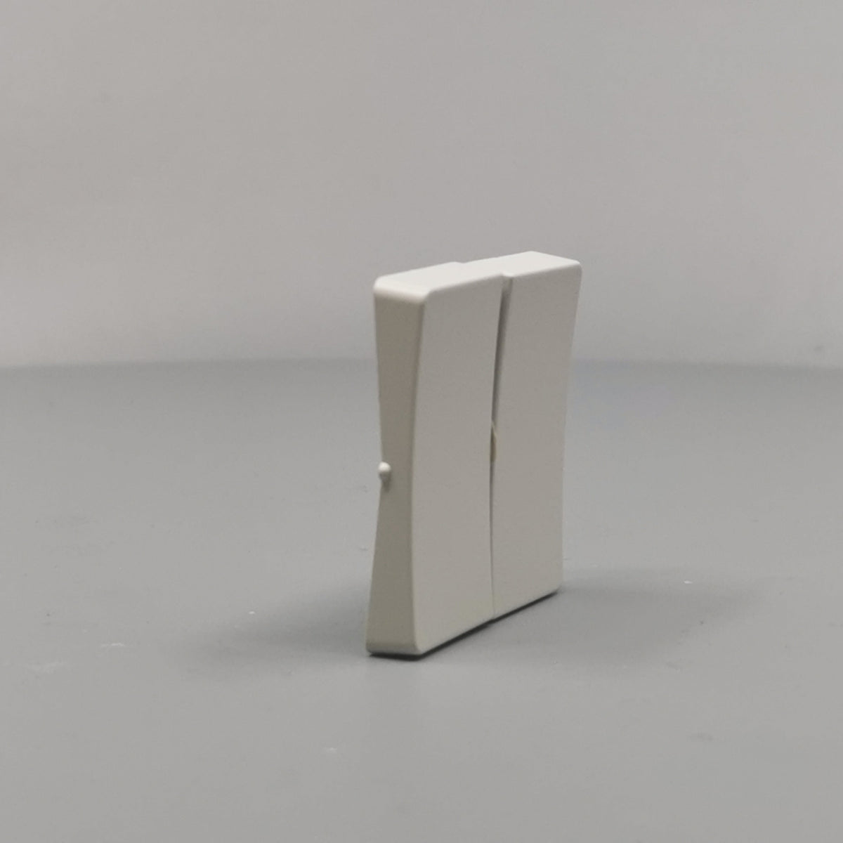 LK Fuga tangentsæt til dobbeltafbryder, gammel model - lysegrå (360° frame 21)