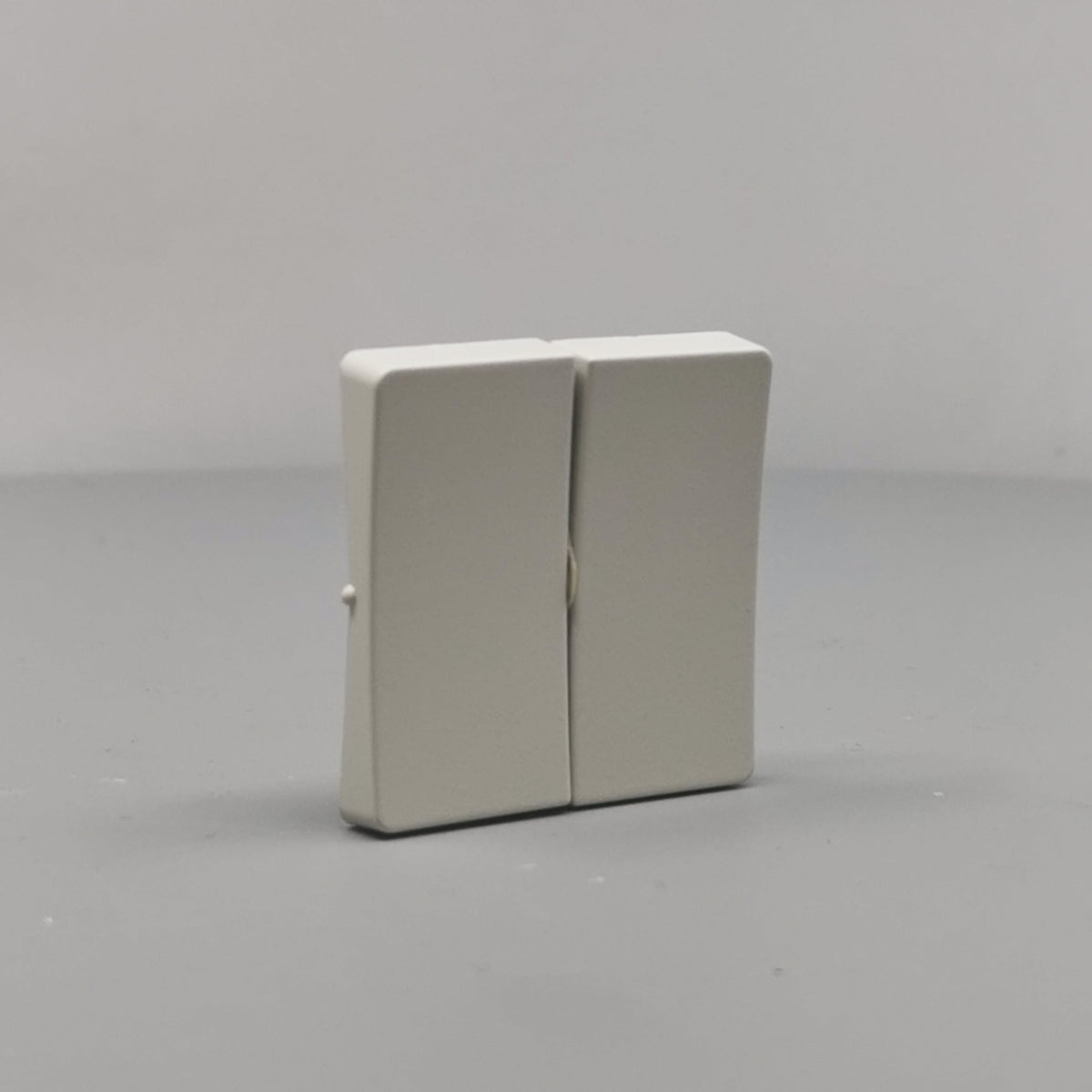 LK Fuga tangentsæt til dobbeltafbryder, gammel model - lysegrå (360° frame 23)