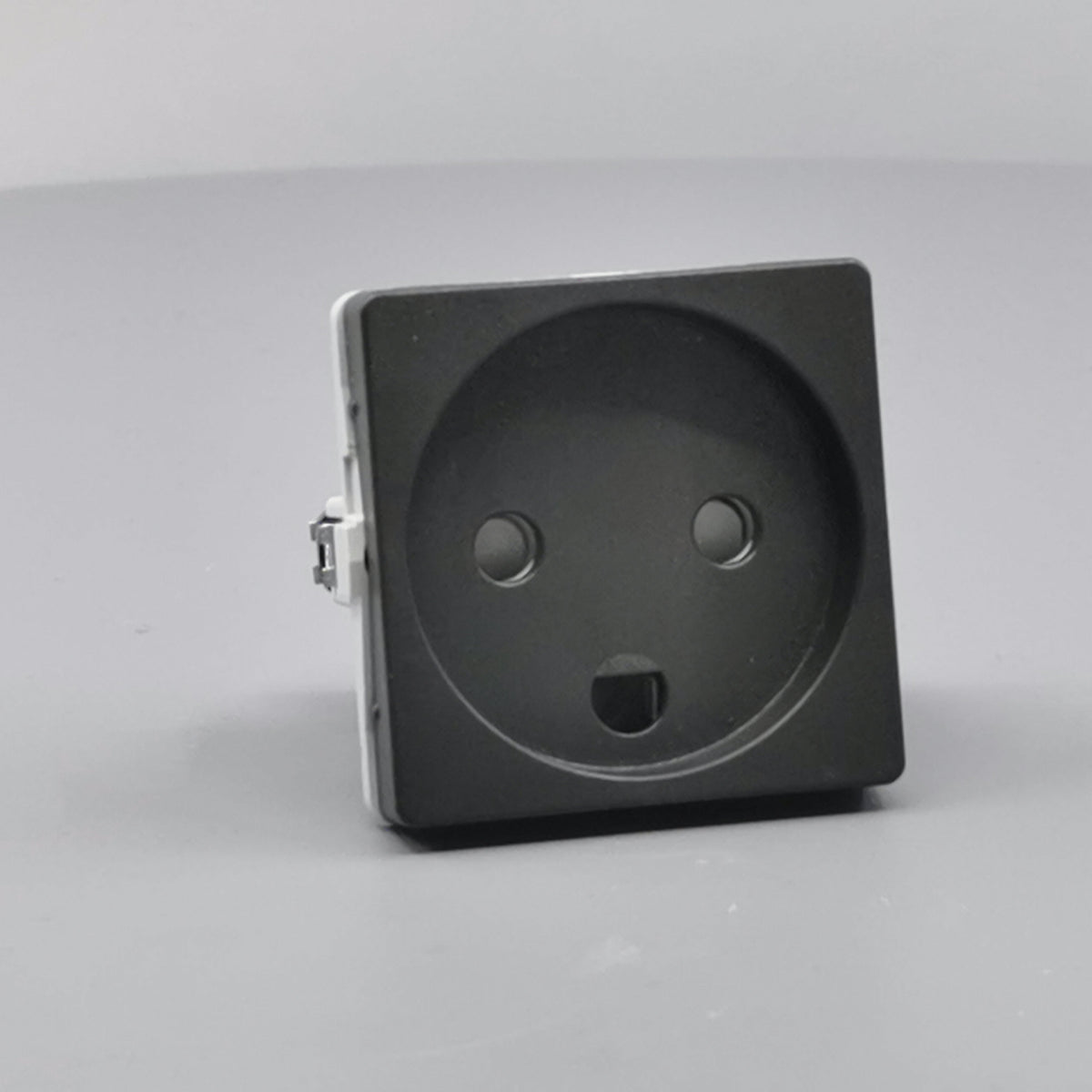 LK Fuga stikkontakt 1 modul m LED -lampe koksgrå (360° frame 24)