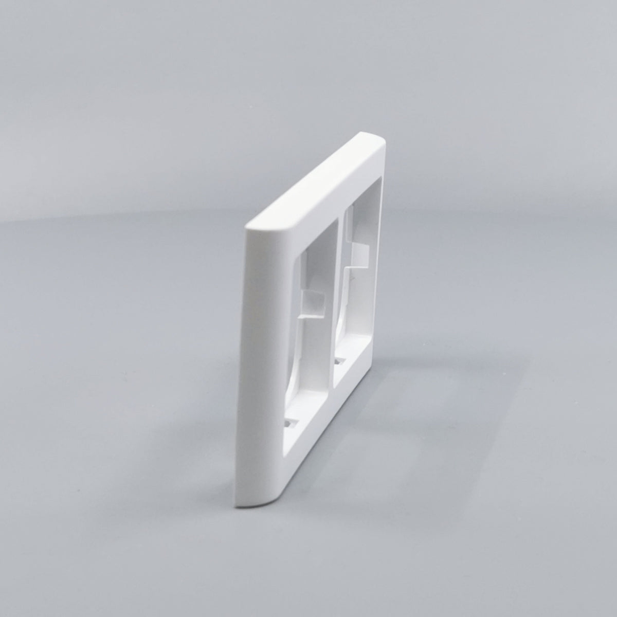 LK Fuga ramme Softline 63 2m vandret - hvid (360° frame 20)