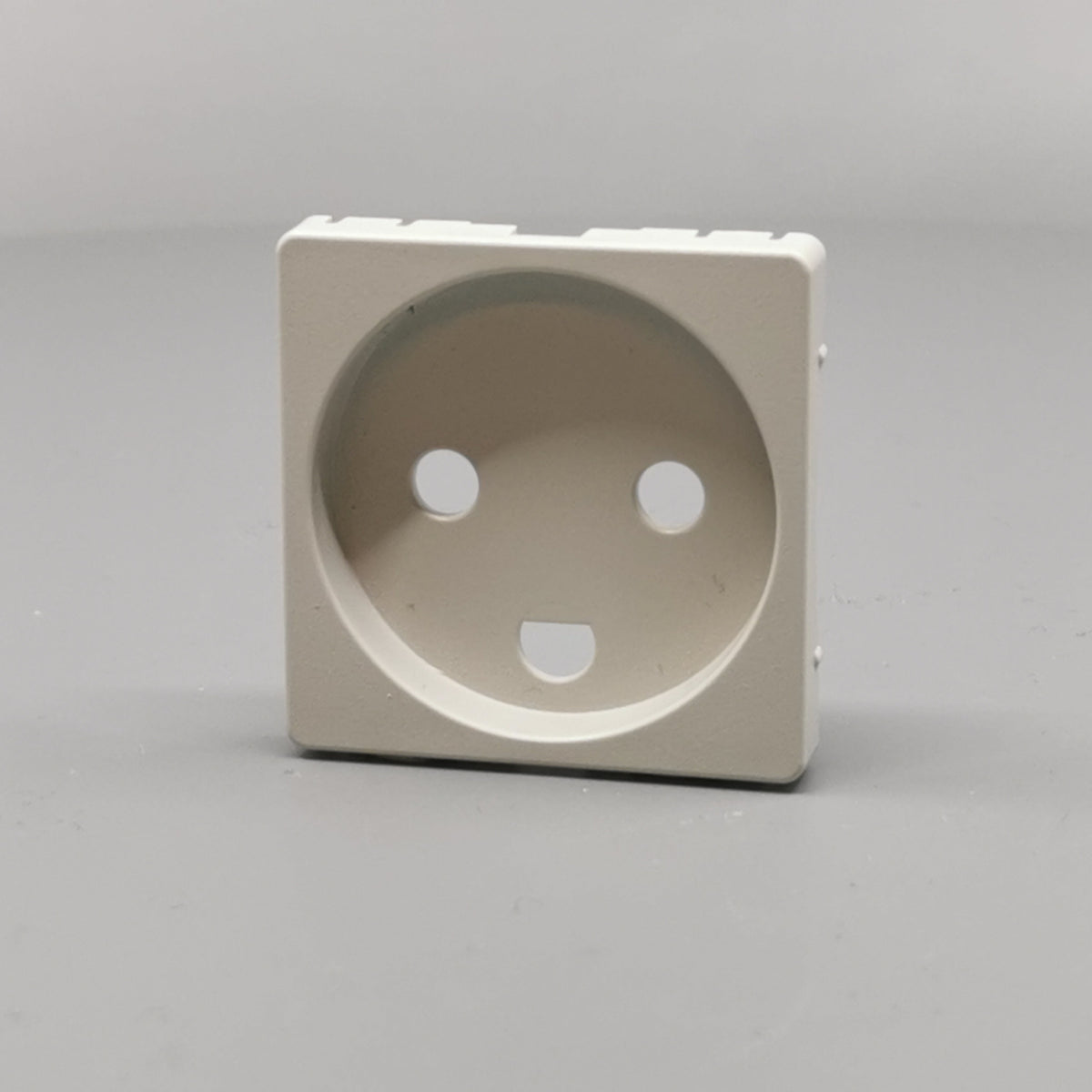 Fuga Afdækning for stikkontakt 1 modul lysegrå (360° frame 2)
