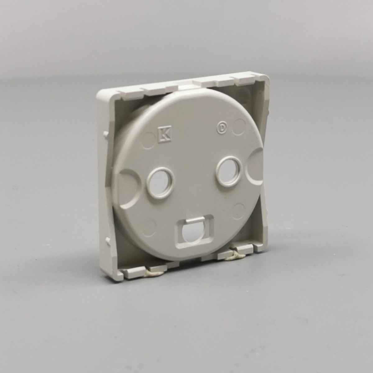 Fuga Afdækning for stikkontakt 1 modul lysegrå (360° frame 11)