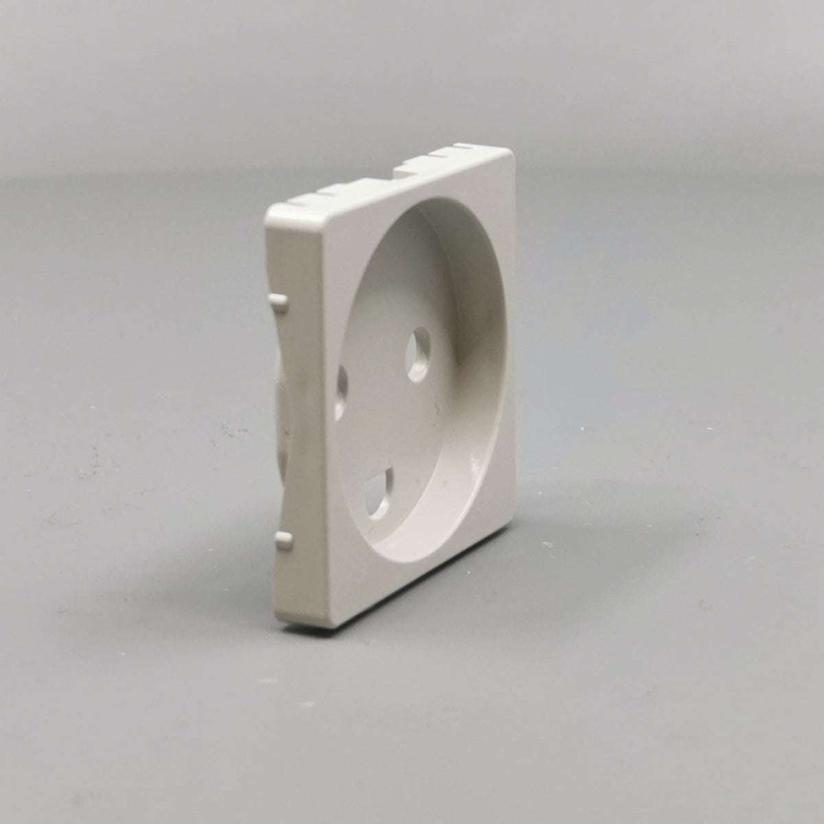 Fuga Afdækning for stikkontakt 1 modul lysegrå (360° frame 21)