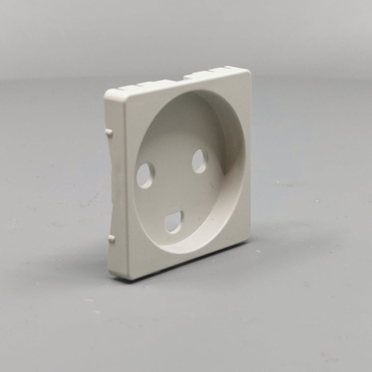 Fuga Afdækning for stikkontakt 1 modul lysegrå (360° frame 22)