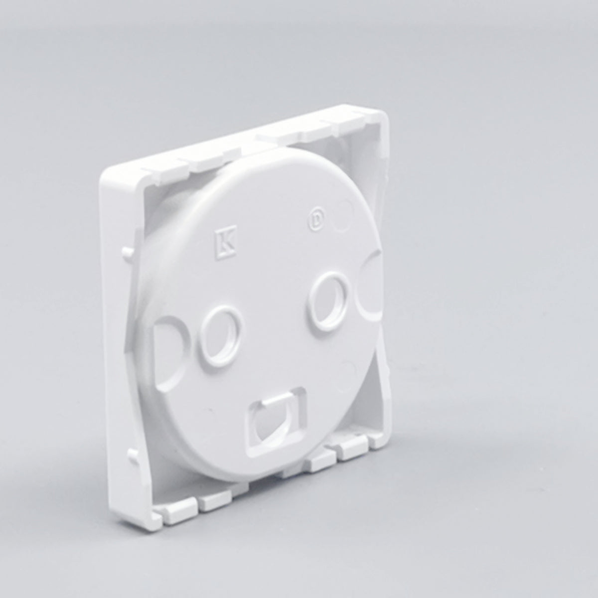 Fuga Afdækning for stikkontakt 1 modul hvid (360° frame 10)
