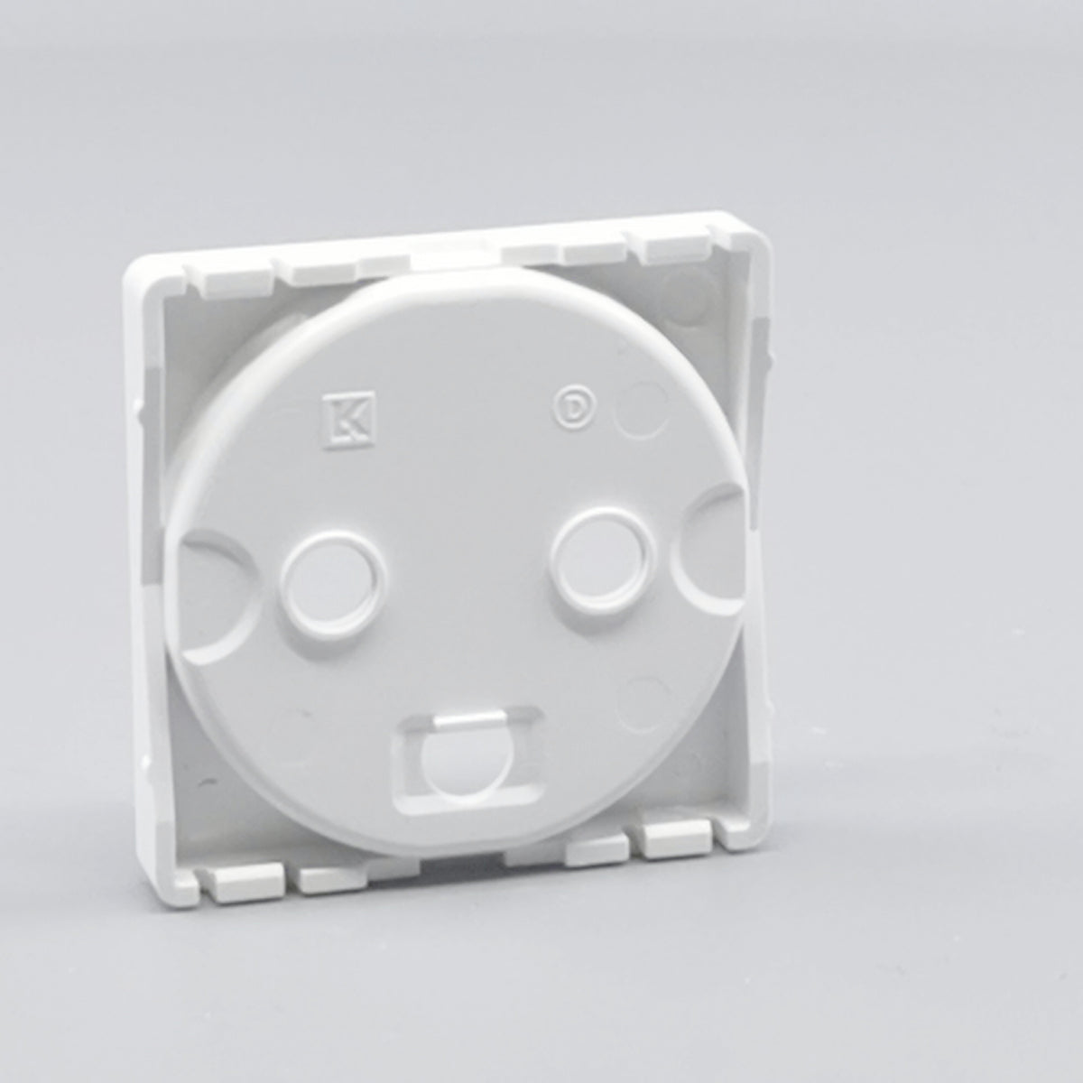 Fuga Afdækning for stikkontakt 1 modul hvid (360° frame 12)