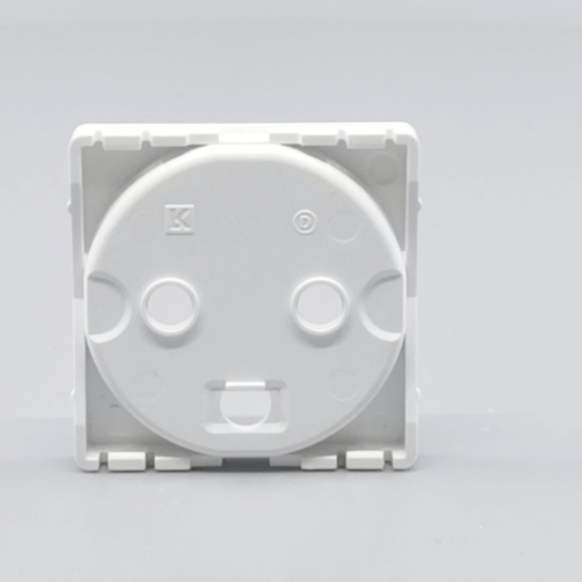 Fuga Afdækning for stikkontakt 1 modul hvid (360° frame 13)