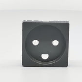 Fuga Afdækning for stikkontakt 1 modul koksgrå