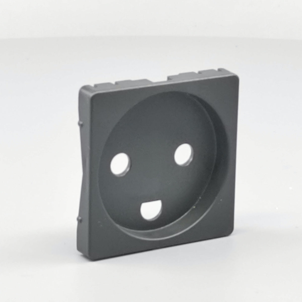 Fuga Afdækning for stikkontakt 1 modul koksgrå (360° frame 23)