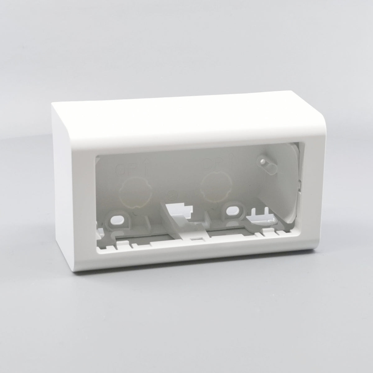 LK Fuga Softline vandret underlag 2 modul 49mm dyb - hvid (360° frame 24)