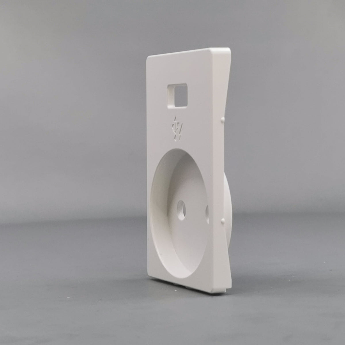 Fuga afdækning stikkontakt u/j med 5V USB hvid (360° frame 5)