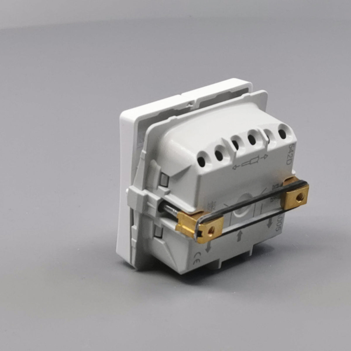 LK Fuga krone afbryder 16A - hvid (360° frame 10)