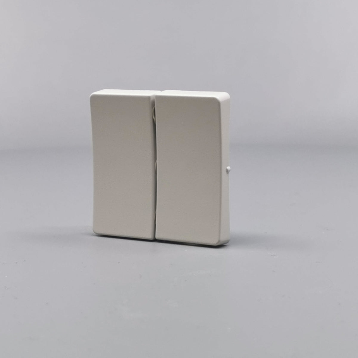 LK Fuga tangentsæt til dobbeltafbryder, ny model - lysegrå (360° frame 3)