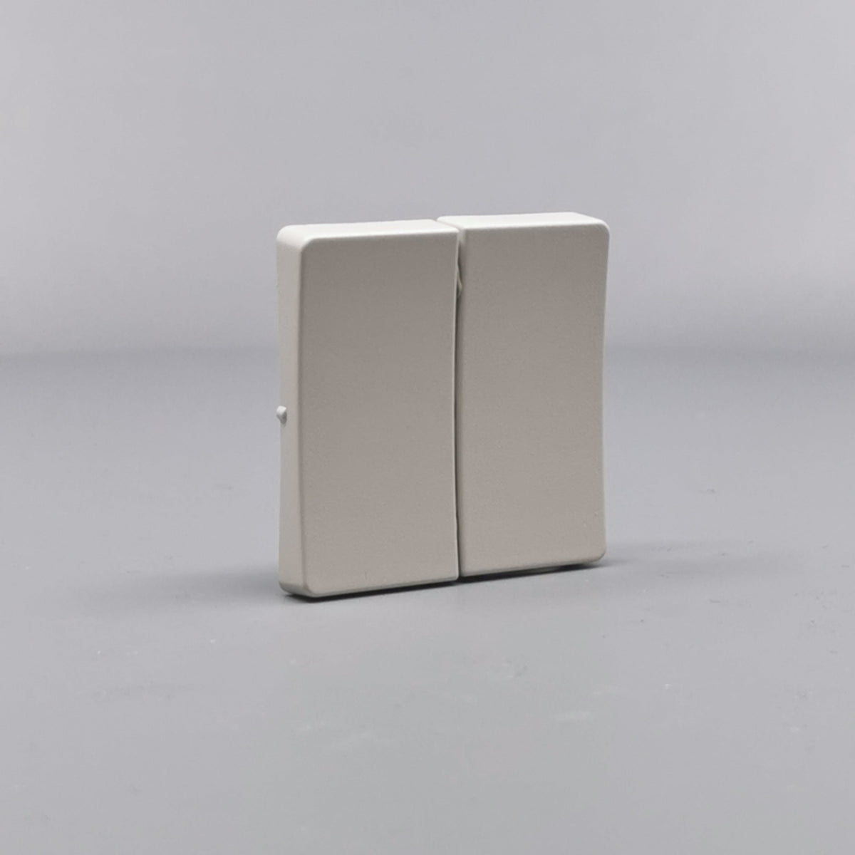 LK Fuga tangentsæt til dobbeltafbryder, ny model - lysegrå (360° frame 23)