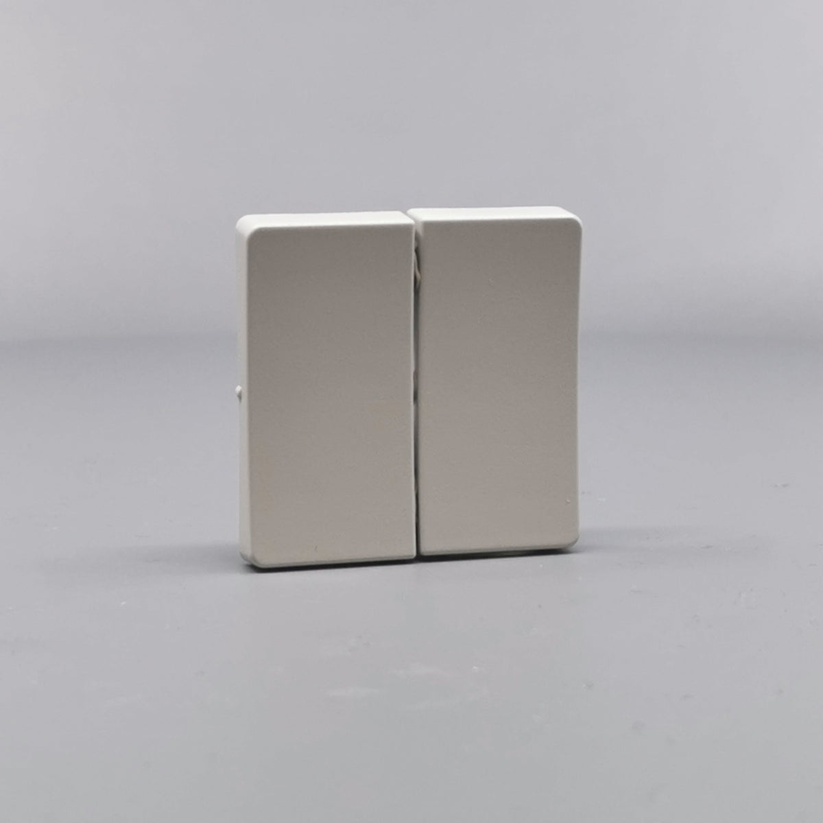 LK Fuga tangentsæt til dobbeltafbryder, ny model - lysegrå (360° frame 24)