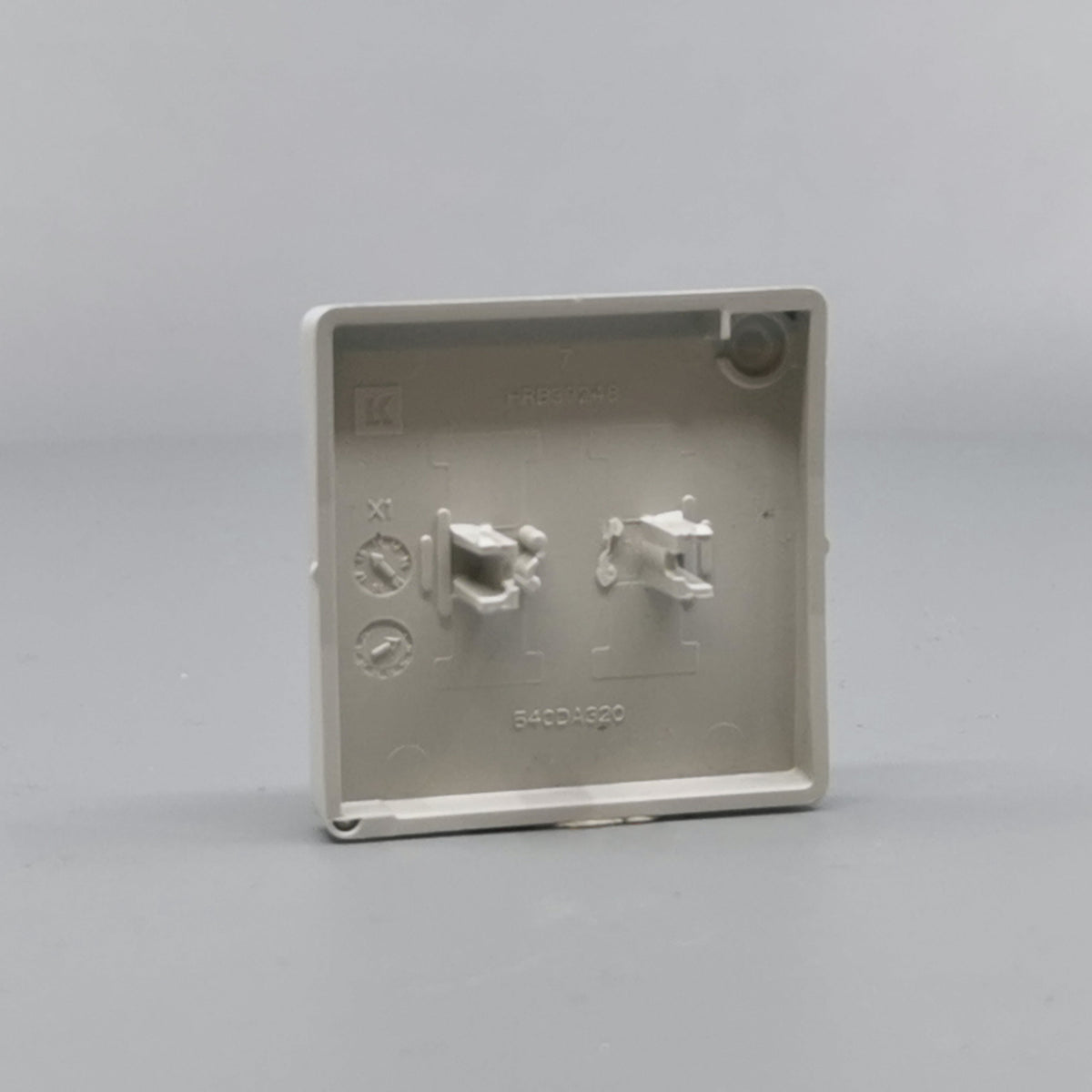 LK FUGA® afbryder 16A tangent 2 pol 1, lysegrå (ny type) (360° frame 12)