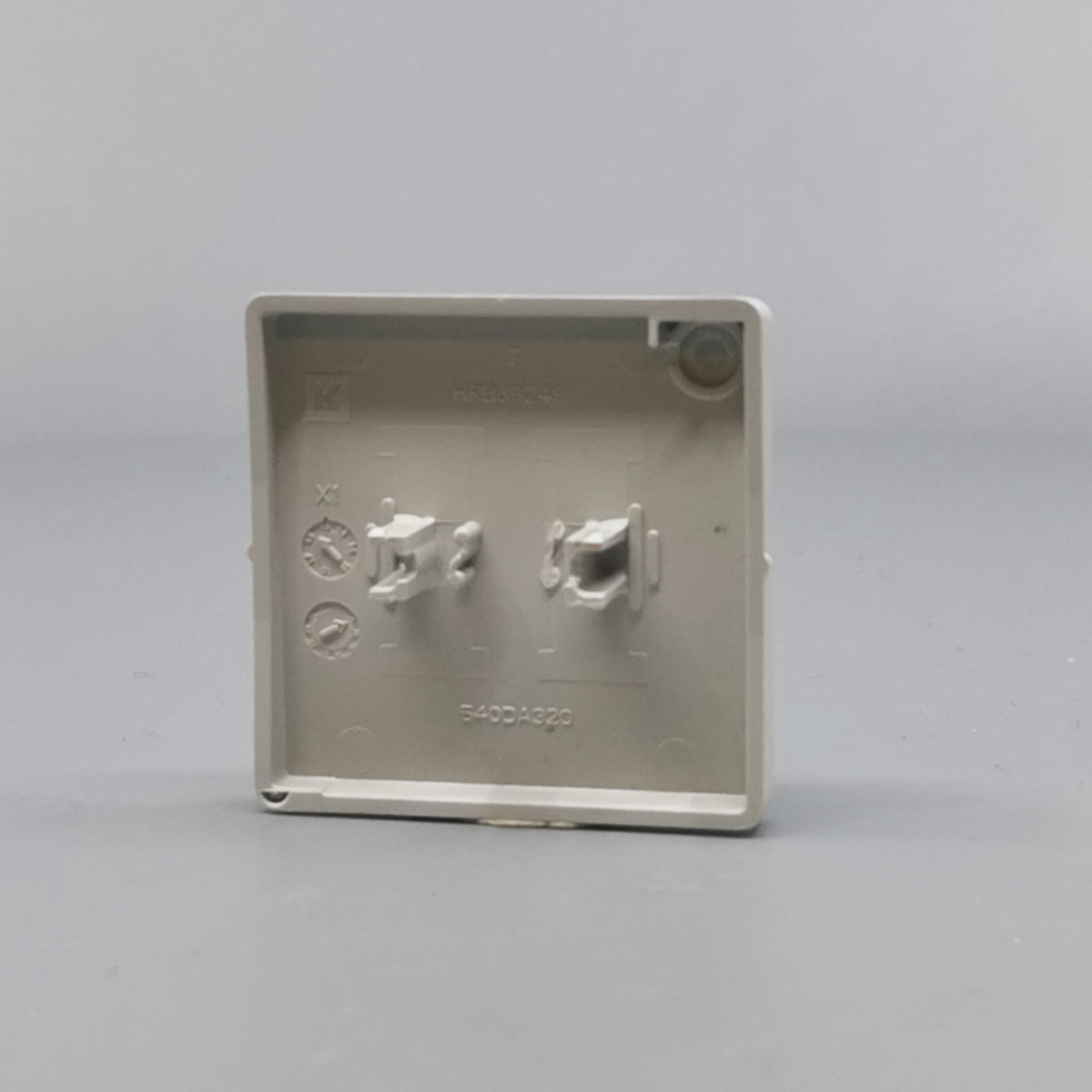 LK FUGA® afbryder 16A tangent 2 pol 1, lysegrå (ny type) (360° frame 14)