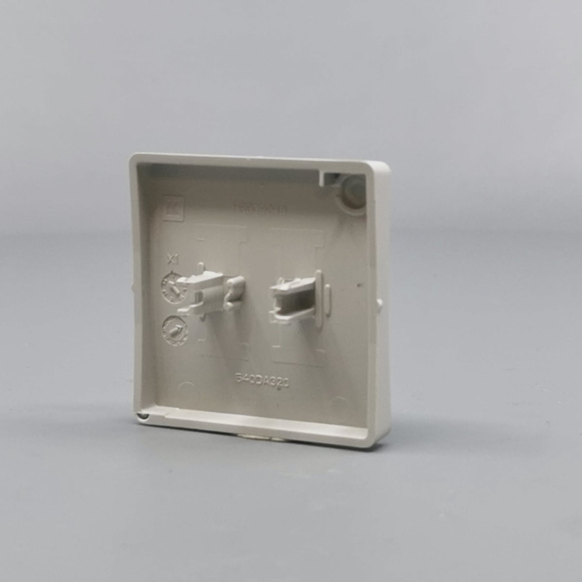 LK FUGA® afbryder 16A tangent 2 pol 1, lysegrå (ny type) (360° frame 15)