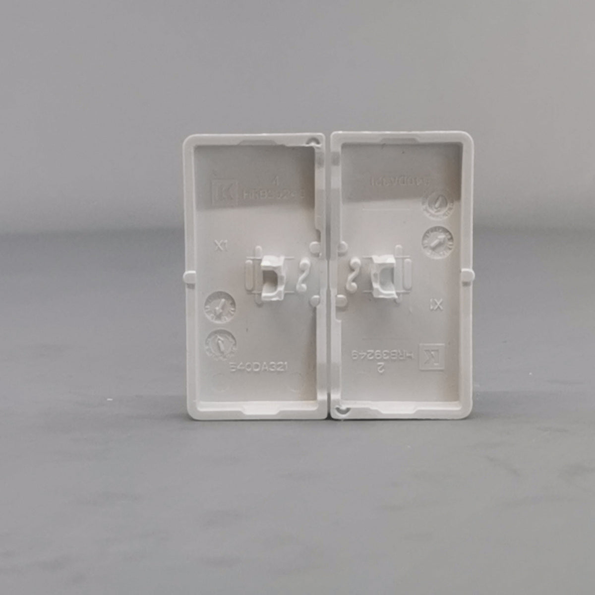 LK FUGA® afbryder 16A Tangent ½ modul, hvid (ny type) (360° frame 13)