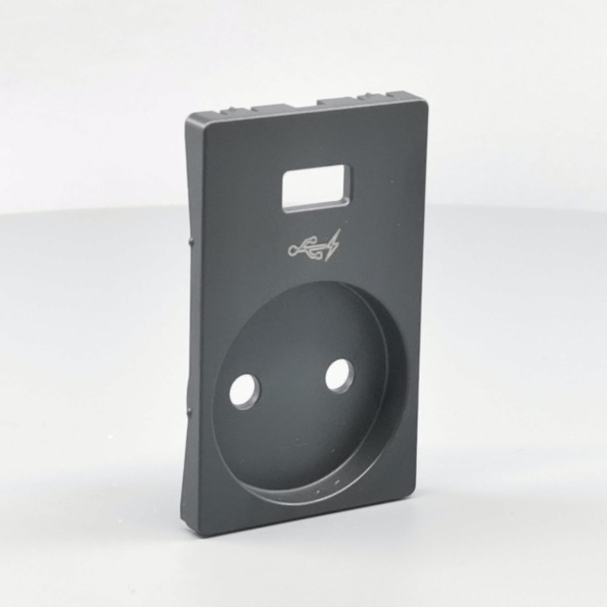 Fuga afdækning stokkontakt u/j med 5V USB koksgrå (360° frame 23)