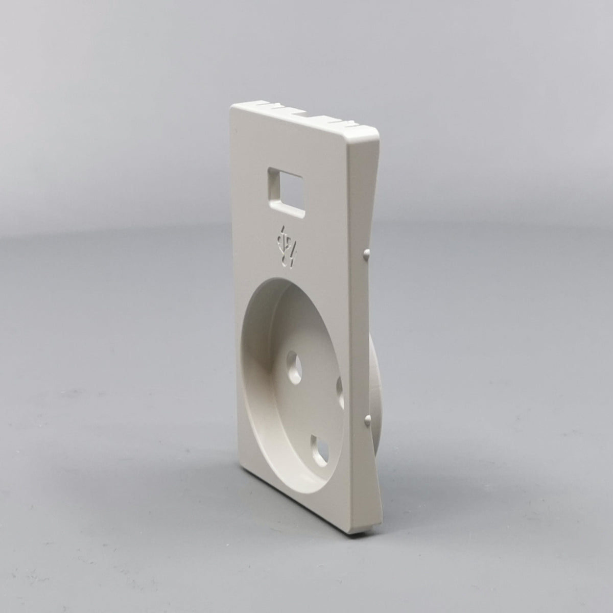 FUGA afdækning Stikk. m/j med 5V USB-lader Lysegrå (360° frame 5)