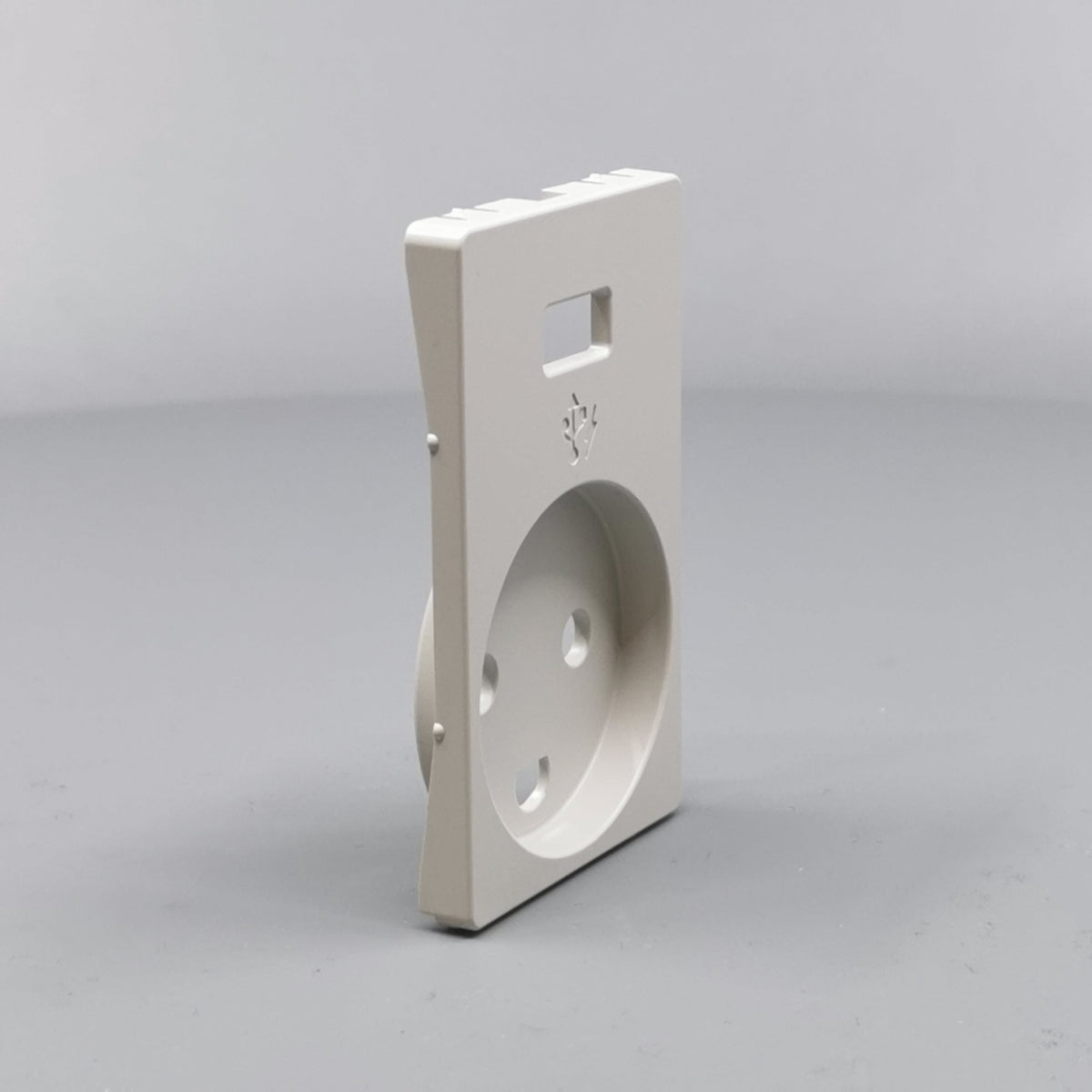 FUGA afdækning Stikk. m/j med 5V USB-lader Lysegrå (360° frame 21)