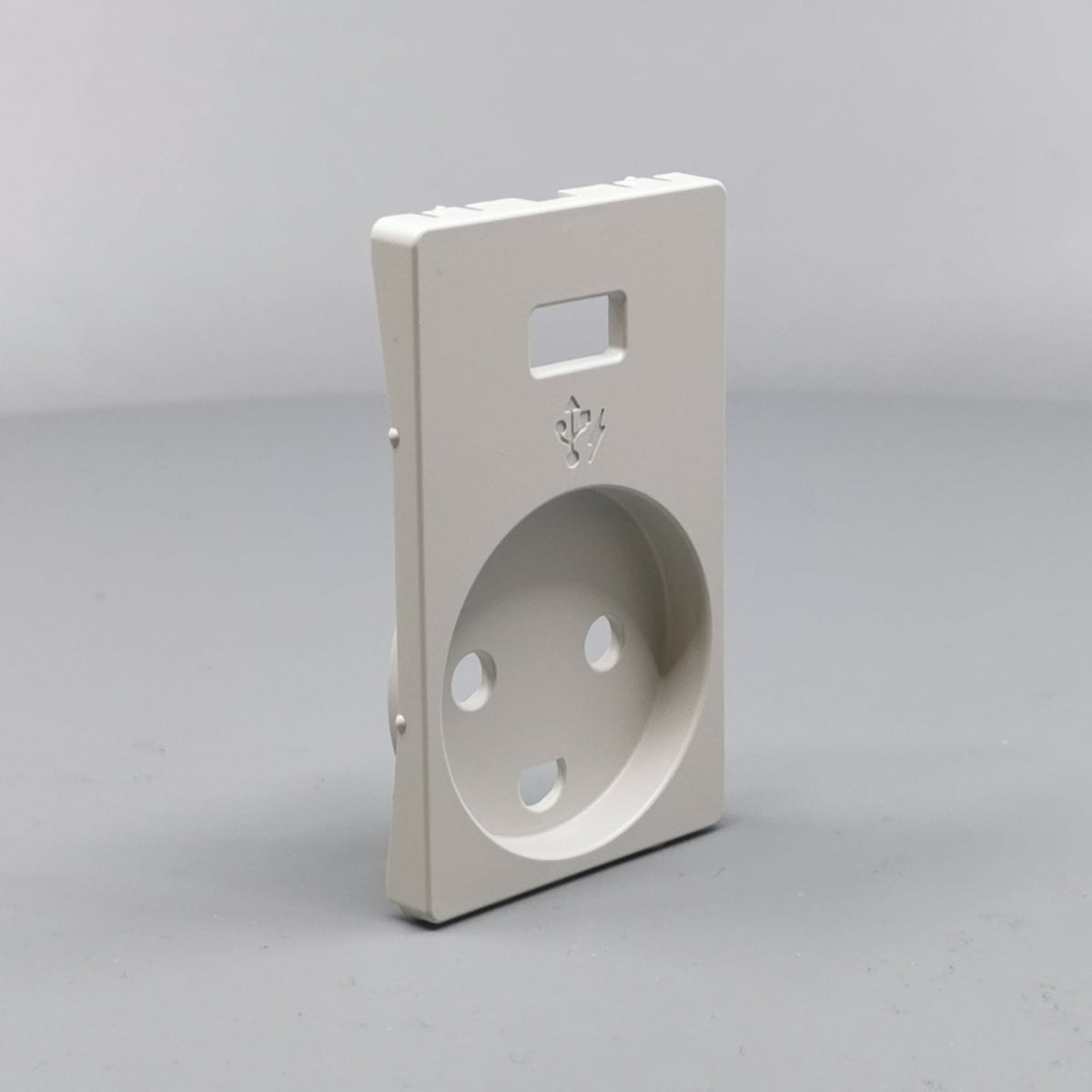 FUGA afdækning Stikk. m/j med 5V USB-lader Lysegrå (360° frame 22)